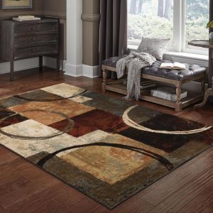 Oriental Weavers Rugs HUDSON HUD 2544b Brown/ Black