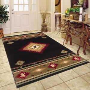 Oriental Weavers Rugs HUDSON HUD 87g Black/ Green