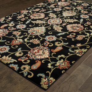 Oriental Weavers Rugs KASHAN KSH 9946k Black/ Multi