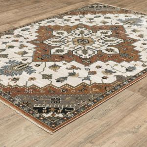 Oriental Weavers Rugs KEIRA KEIRA kei03 Rust/ Ivory