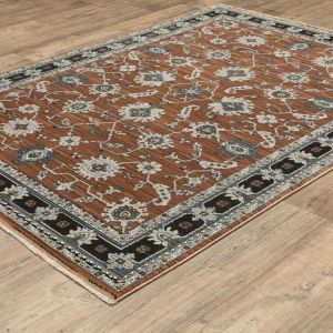 Oriental Weavers Rugs KEIRA KEIRA kei05 Rust/ Grey