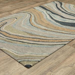 Oriental Weavers Rugs KIPTON KIPTO kip07 Grey/ Blue