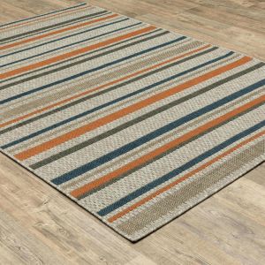Oriental Weavers Rugs LATITUDE LATIT 602w Grey/ Blue