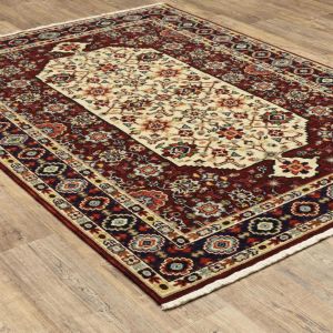 Oriental Weavers Rugs LILIHAN LILIH 1802w Red/ Ivory