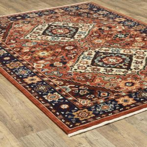 Oriental Weavers Rugs LILIHAN LILIH 2061v Red/ Blue