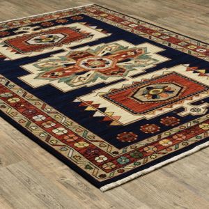 Oriental Weavers Rugs LILIHAN LILIH 90b Blue/ Red