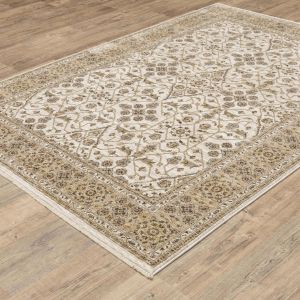 Oriental Weavers Rugs MAHARAJA MAHAR 1j Ivory/ Gold