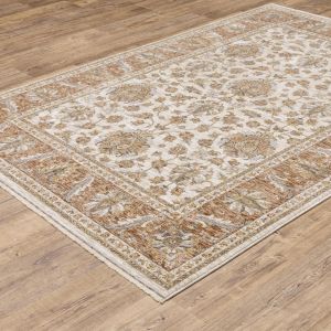 Oriental Weavers Rugs MAHARAJA MAHAR 5091q Ivory/ Rust