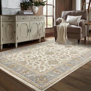 Oriental Weavers Rugs MAHARAJA MAHAR 5091z Ivory/ Blue