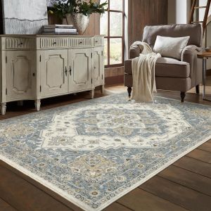 Oriental Weavers Rugs MAHARAJA MAHAR 51f Blue/ Ivory