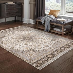 Oriental Weavers Rugs MAHARAJA MAHAR 660j Ivory/ Blue