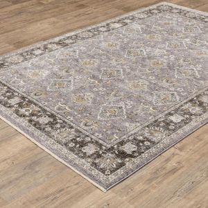 Oriental Weavers Rugs MAHARAJA MAHAR 91e Grey/ Blue
