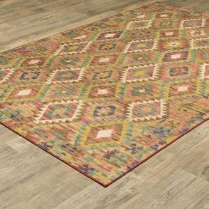 Oriental Weavers Rugs MALIBU MALIB mal07 Gold/ Multi