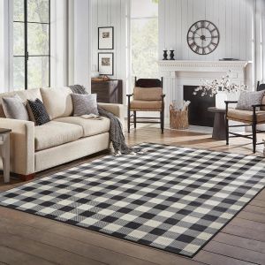 Oriental Weavers Rugs MARINA MAI 1932k Black/ Ivory