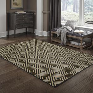 Oriental Weavers Rugs MARINA MAI 2335k Black/ Tan
