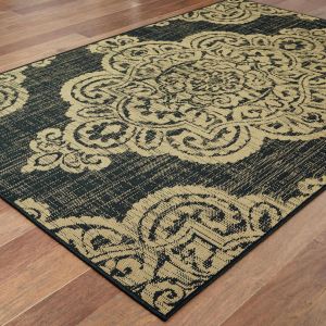 Oriental Weavers Rugs MARINA MAI 5929k Black/ Tan