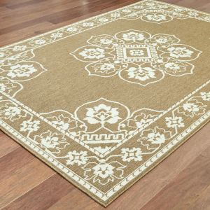 Oriental Weavers Rugs MARINA MAI 7764j Tan/ Ivory
