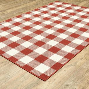 Oriental Weavers Rugs MERIDIAN MEI 2598r Red/ Ivory