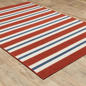 Oriental Weavers Rugs MERIDIAN MEI 5701r Red/ Blue