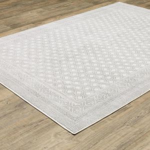 Oriental Weavers Rugs MONTECITO MONTC 94w White/ Grey