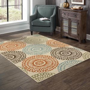 Oriental Weavers Rugs MONTEGO MON 697j Beige/ Blue