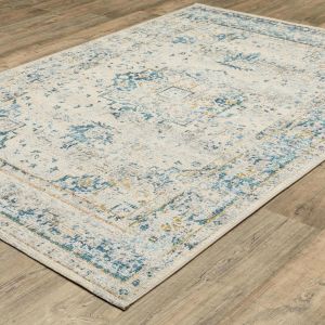 Oriental Weavers Rugs NAPLES NAPLE 1221x Ivory/ Blue