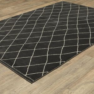 Oriental Weavers Rugs RAYLAN RAYLA ray12 Black/ Ivory