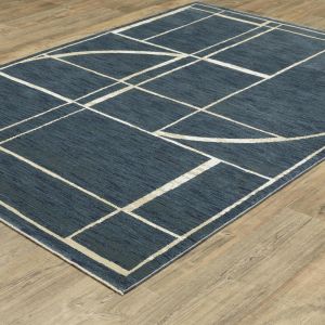 Oriental Weavers Rugs REED REED re04b Blue/ Ivory