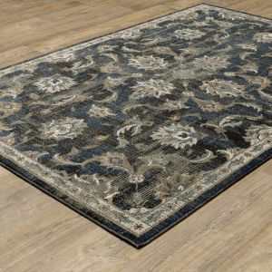 Oriental Weavers Rugs VENICE VENIC 4333b Charcoal/ Blue