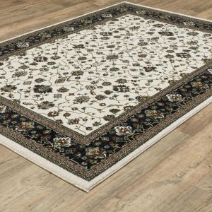 Oriental Weavers Rugs VIVIAN VIVIA vi02b Ivory/ Navy