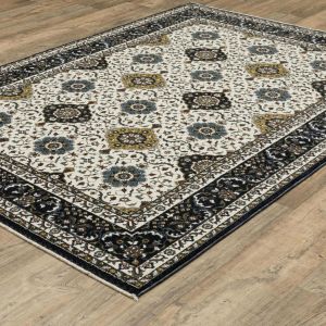 Oriental Weavers Rugs VIVIAN VIVIA vi04d Ivory/ Navy