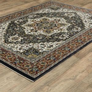 Oriental Weavers Rugs VIVIAN VIVIA vi06c Navy/ Multi