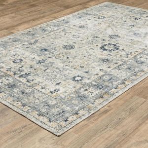 Oriental Weavers Rugs WINDHAM WINDH win01 Ivory/ Blue