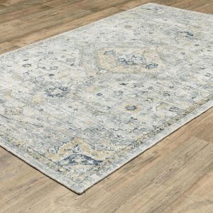 Oriental Weavers Rugs WINDHAM WINDH win03 Ivory/ Gold