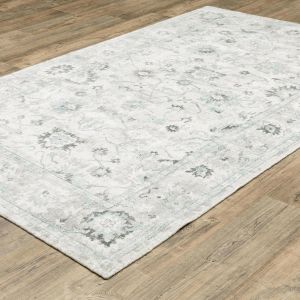Oriental Weavers Rugs WINDHAM WINDH win04 Ivory/ Blue
