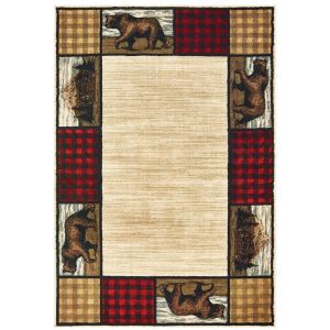 Oriental Weavers Rugs WOODLANDS WOODL 9603c Ivory/ Multi