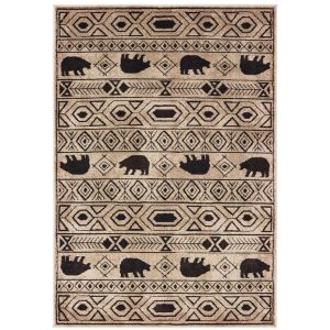 Oriental Weavers Rugs WOODLANDS WOODL 9651a Ivory/ Black