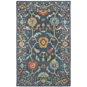 Oriental Weavers Rugs ZAHRA ZAHRA 75501 Blue/ Gold