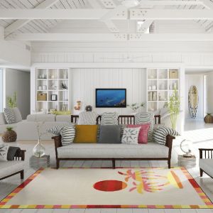 Joy Carpets Rugs Summer Solstice 1644-01 Paradise Isle Multi