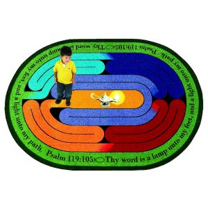 Joy Carpets Rugs Kid Essentials 1552-01 Pathway of Light Multi
