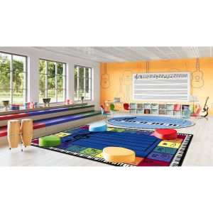 Joy Carpets Rugs Kid Essentials 2183- Pitch Perfect Multi