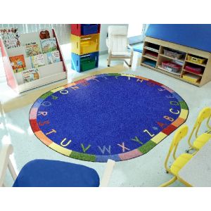 Joy Carpets Rugs Kid Essentials 1543-01 Rainbow Alphabet Primary