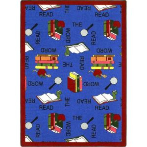 Joy Carpets Rugs Kid Essentials 1490-01 Read the Word Multi