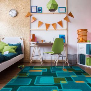 Joy Carpets Rugs Kid Essentials 2070-01 Reflex Citrus