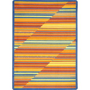 Joy Carpets Rugs Kid Essentials 1723-01 Rhythm Sunset