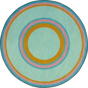 Joy Carpets Rugs Kid Essentials 1726-07 Ripples Teal