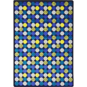 Joy Carpets Rugs Kid Essentials 1556-03 Roundabout Blue