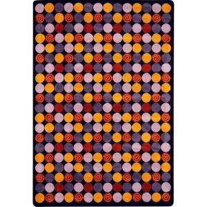Joy Carpets Rugs Kid Essentials 1556-02 Roundabout Plum
