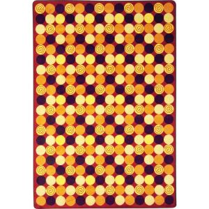 Joy Carpets Rugs Kid Essentials 1556-01 Roundabout Red