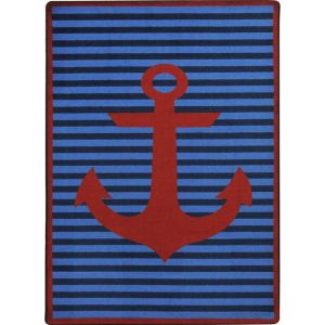 Joy Carpets Rugs Kid Essentials 1900-03 Safe Mooring Red